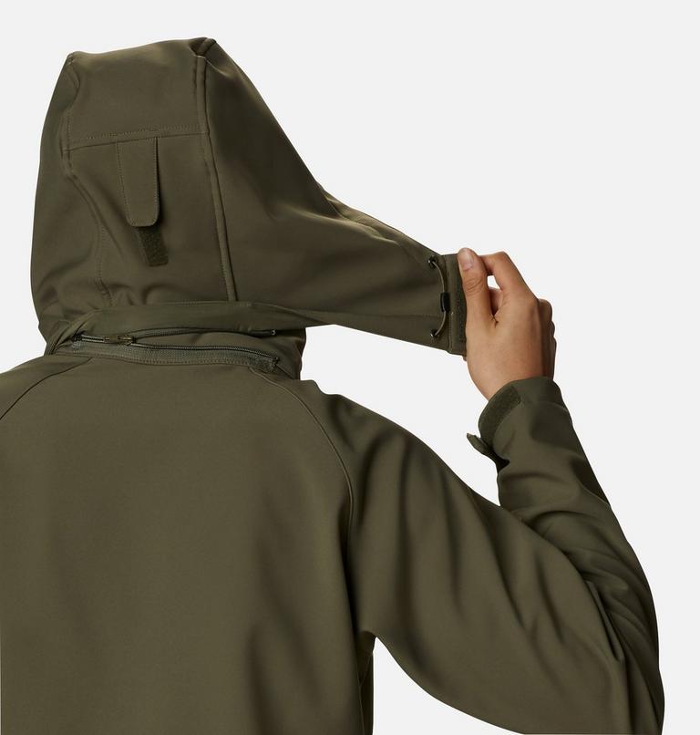Men’s Cascade Ridge III Softshell Hiking Jacket, Color: Stone Green, image 7