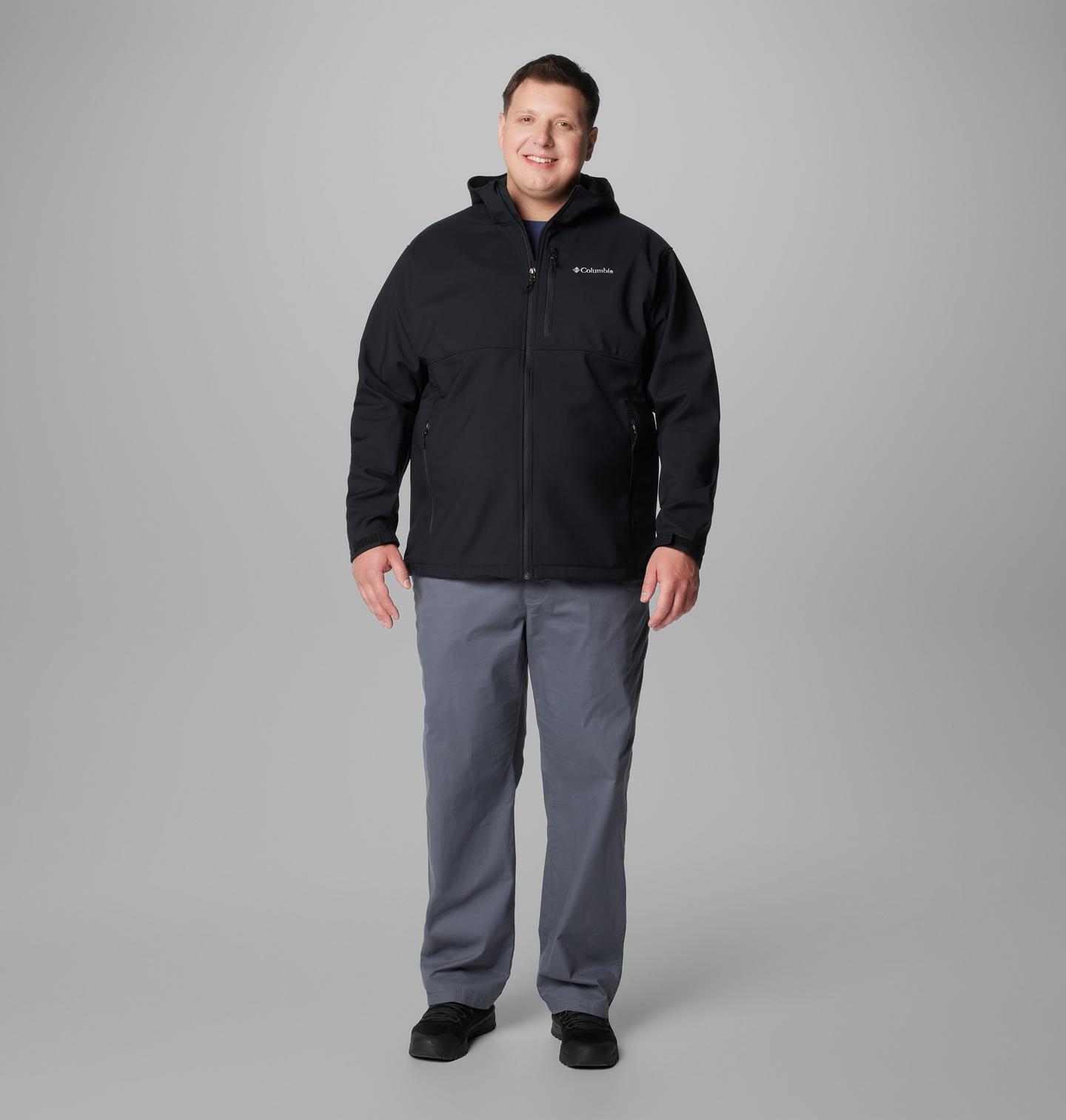 Мужская куртка Columbia Ascender II Hooded Softshell Jacket - Big, цвет: Чёрный — фото 3