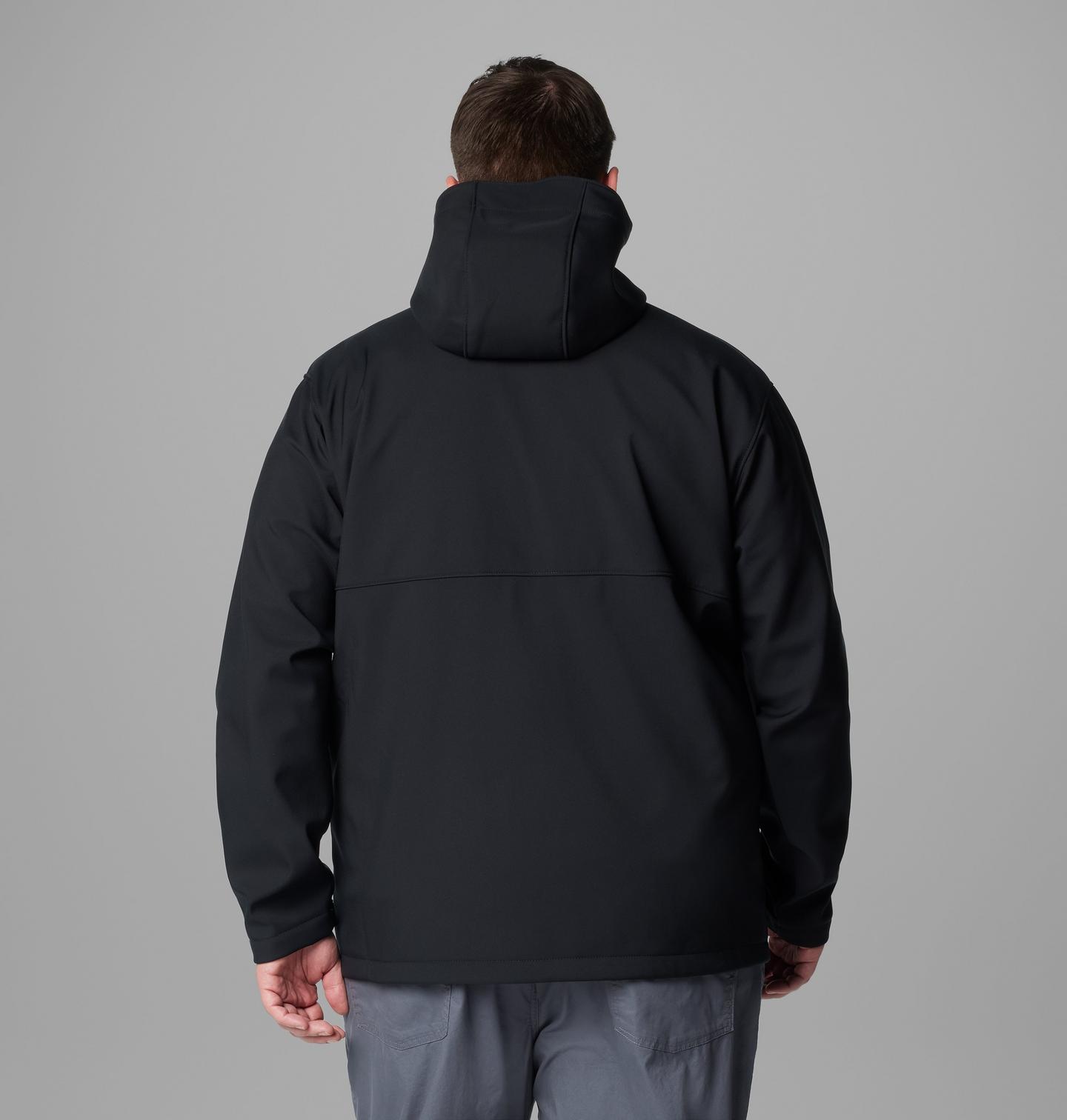 Мужская куртка Columbia Ascender II Hooded Softshell Jacket - Big, цвет: Чёрный — фото 2