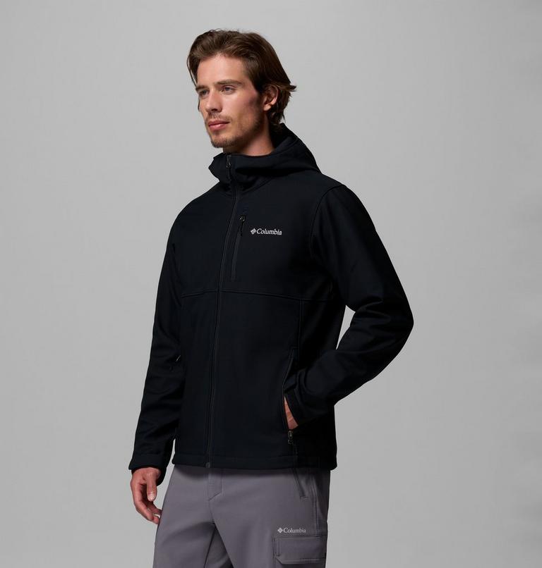 Men's Ascender II Hooded Softshell Hiking Jacket, Color: Black, image 4