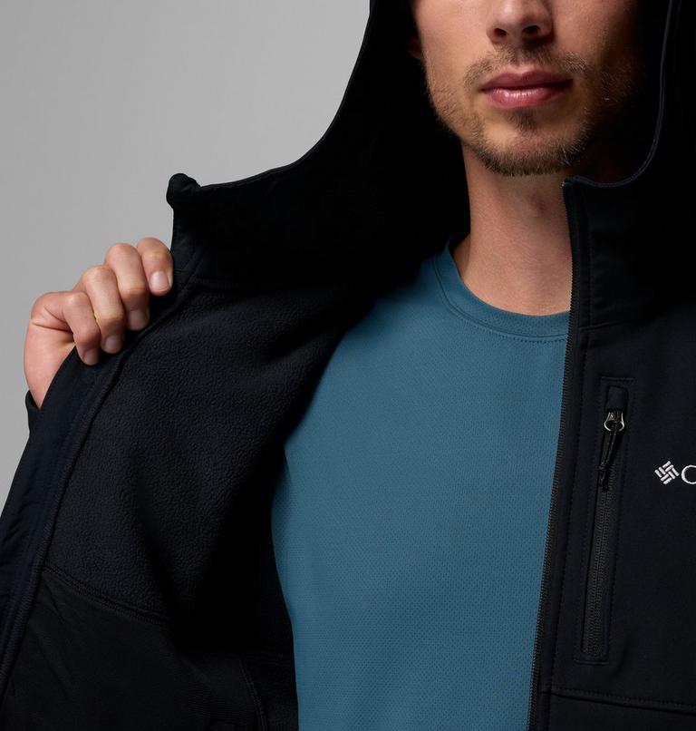 Men's Ascender II Hooded Softshell Hiking Jacket, Color: Black, image 6