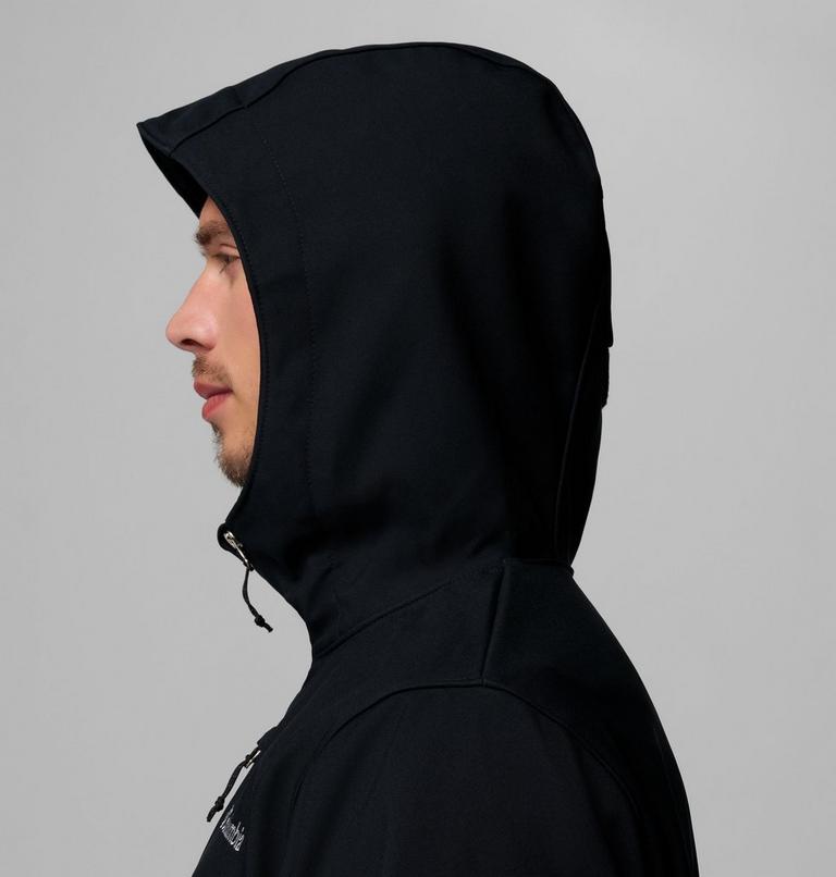 Men's Ascender II Hooded Softshell Hiking Jacket, Color: Black, image 9