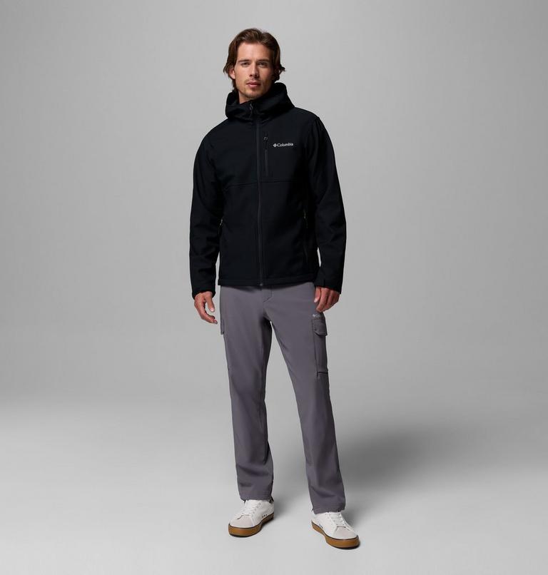 Men's Ascender II Hooded Softshell Hiking Jacket, Color: Black, image 2