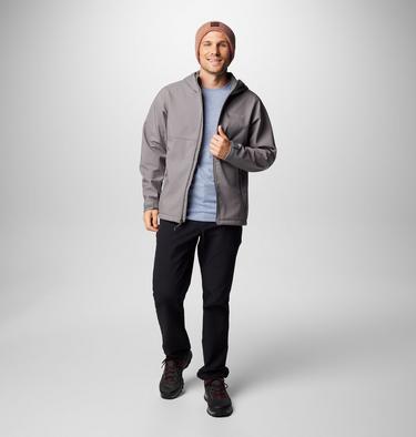 Chaqueta softshell de senderismo con capucha Ascender II para hombre, Color: City Grey, image 15