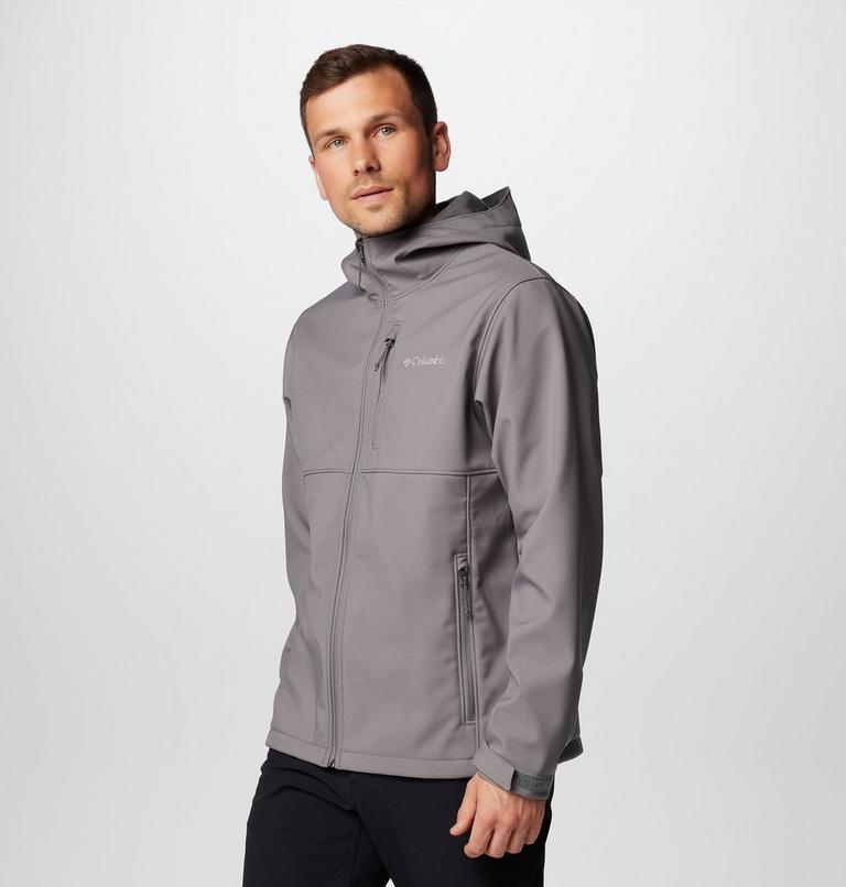 Ascender II Softshell Wanderjacke mit Kapuze für Männer, Color: City Grey, image 4