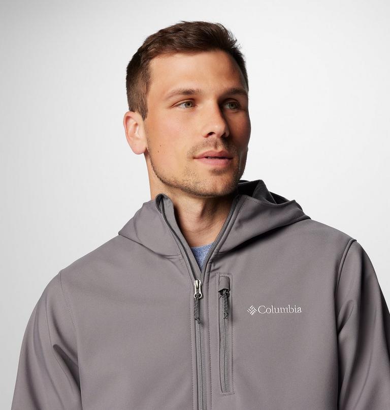 Ascender II Softshell Wanderjacke mit Kapuze für Männer, Color: City Grey, image 5