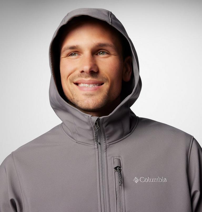 Ascender II Softshell Wanderjacke mit Kapuze für Männer, Color: City Grey, image 9