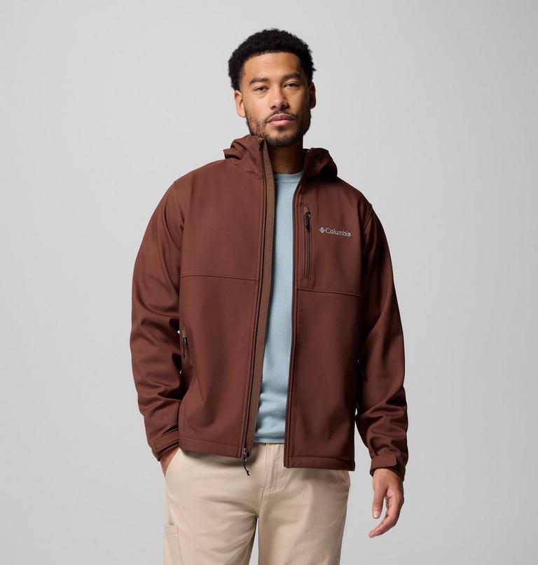Men's Ascender II Hooded Softshell Hiking Jacket, Color: Tobacco, image 5