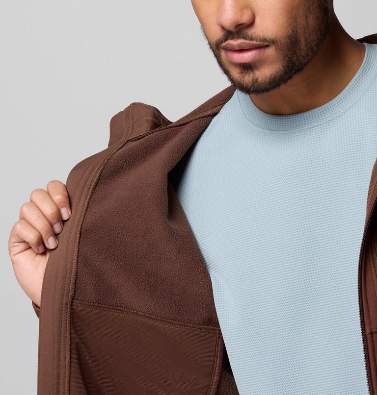 Men's Ascender II Hooded Softshell Hiking Jacket, Color: Tobacco, image 6