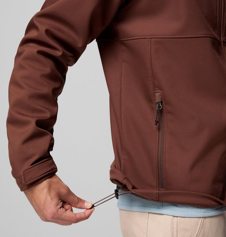 Men's Ascender II Hooded Softshell Hiking Jacket, Color: Tobacco, image 8