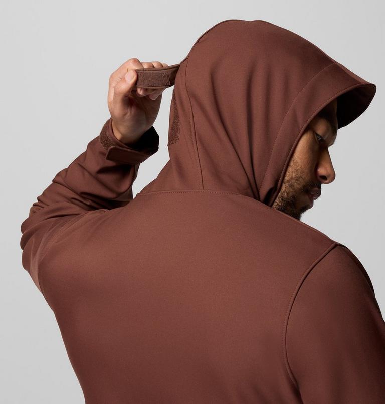 Men's Ascender II Hooded Softshell Hiking Jacket, Color: Tobacco, image 9