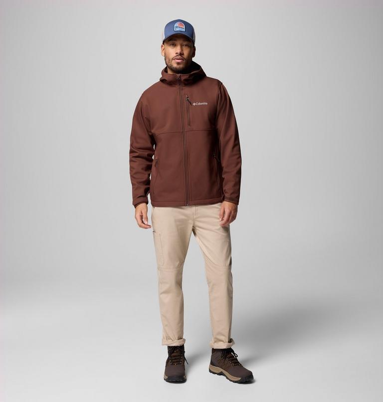 Men's Ascender II Hooded Softshell Hiking Jacket, Color: Tobacco, image 2