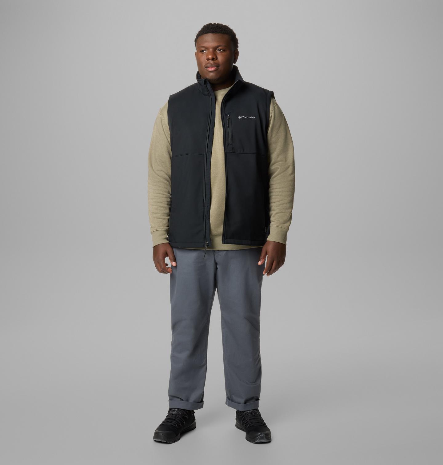 Мужской жилет Columbia Ascender II Softshell Vest - Big, цвет: Чёрный — фото 3
