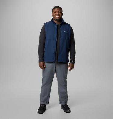 Men's Ascender II Softshell Hiking Gilet - Extended Size, Color: Collegiate Navy, image 3