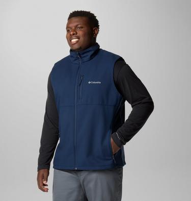 Men's Ascender II Softshell Hiking Gilet - Extended Size, Color: Collegiate Navy, image 4