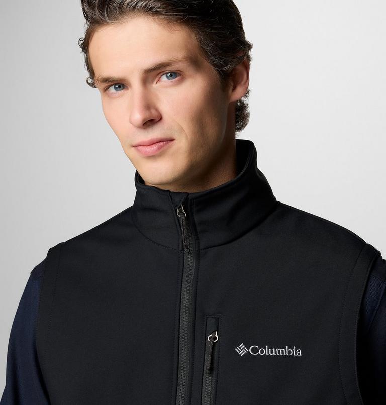 Men's Ascender II Softshell Hiking Gilet, Color: Black, image 5
