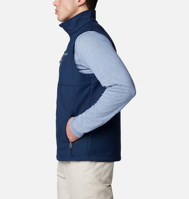 Men's Ascender II Softshell Hiking Gilet, Color: Collegiate Navy, image 7