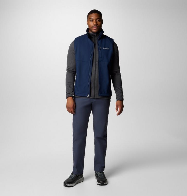 Men's Ascender II Softshell Hiking Gilet, Color: Collegiate Navy, image 2