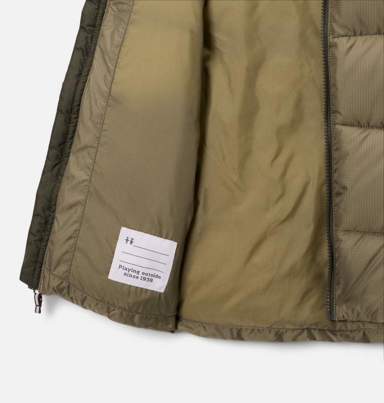 Youth Puffect Puffer Vest, Color: Stone Green, Greenscape, image 3