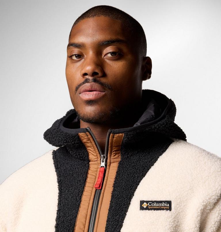 Veste Polaire en Sherpa à Capuche Backbowl II Remastered Homme, Color: Chalk, Black, image 5