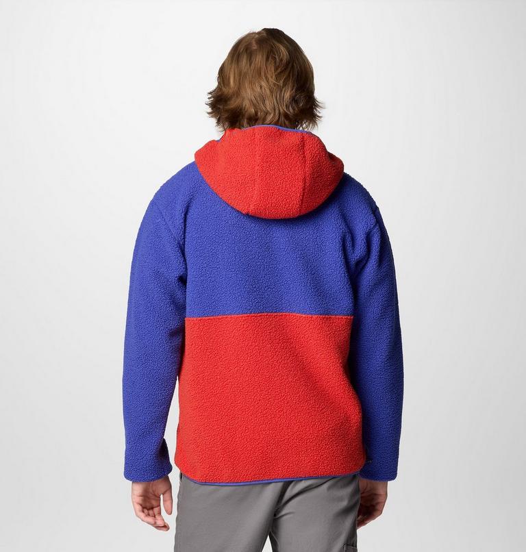 Veste Polaire en Sherpa à Capuche Backbowl II Remastered Homme, Color: Clematis Blue, Sail Red, image 2