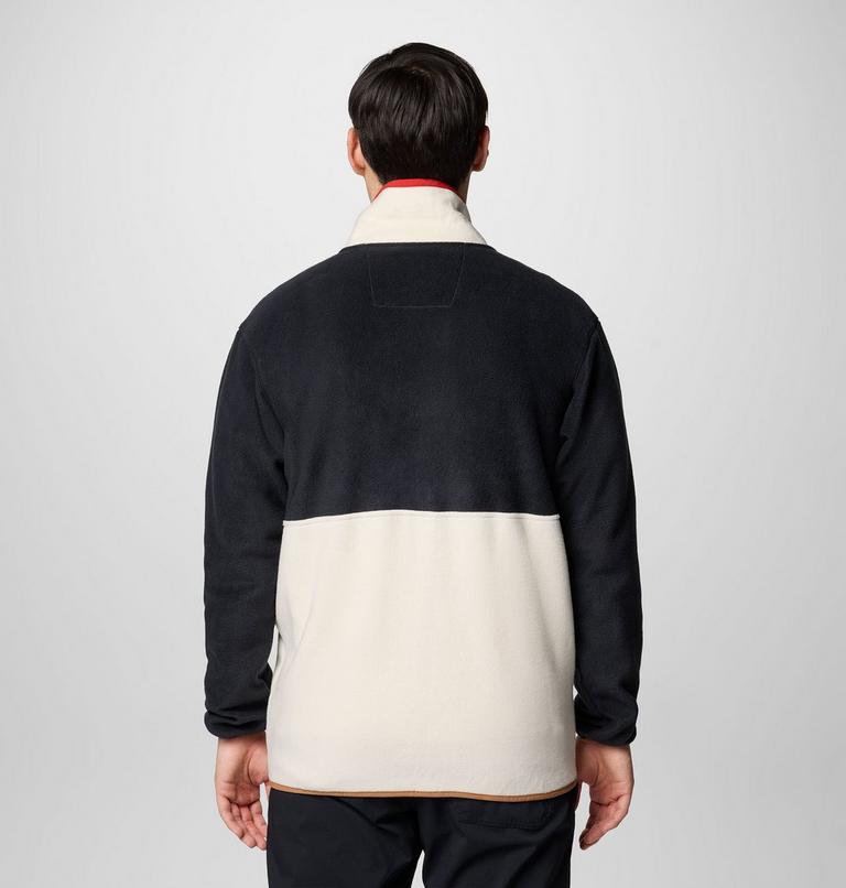 Men's Backbowl II Full Zip Fleece Jacket, Color: Black, Chalk, image 2