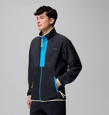 Veste Polaire Backbowl II Homme, Color: Black, Compass Blue, image 12