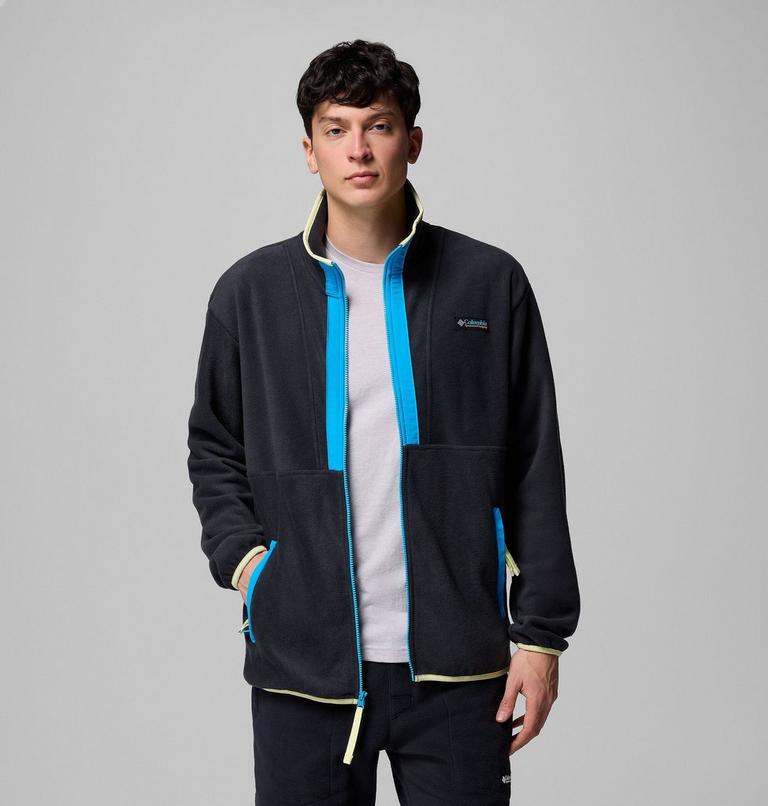 Chaqueta de forro polar Backbowl II para hombre, Color: Black, Compass Blue, image 5