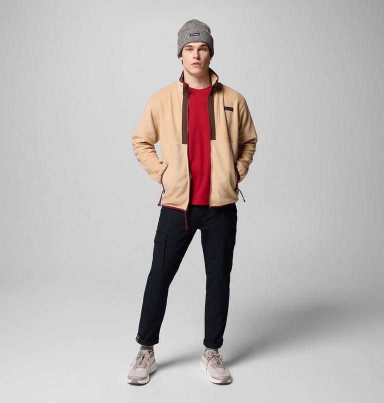 Men's Backbowl II Fleece Jacket, Color: Canoe, Tobacco, image 2