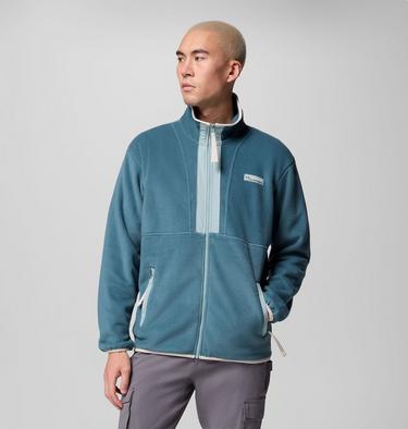 Men's Backbowl II Full Zip Fleece Jacket, Color: Everblue, Crushed Blue, image 3