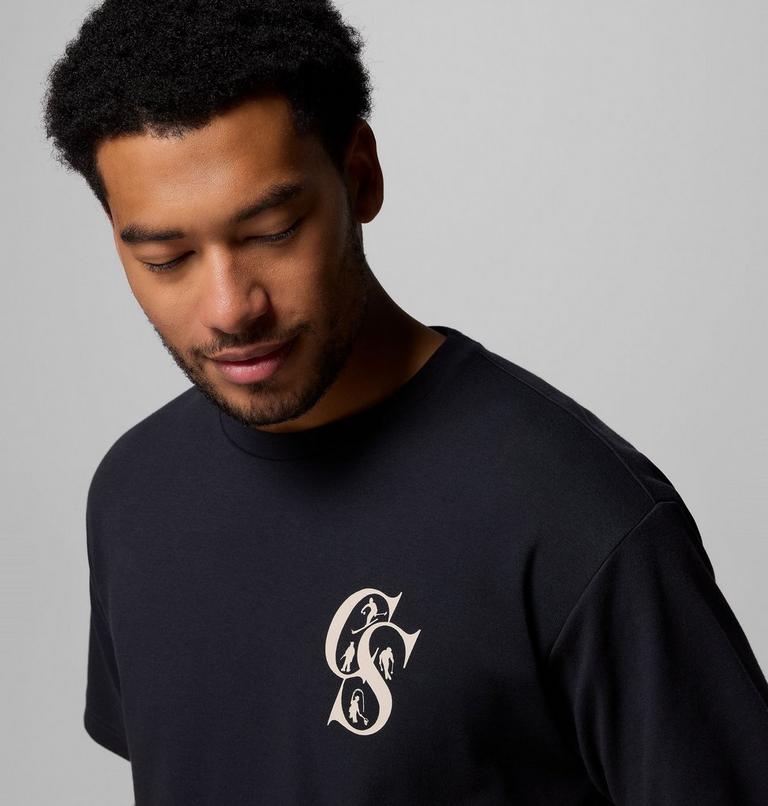 Unisex Wallowa Graphic T-Shirt, Color: Black Heritage Mini, image 5