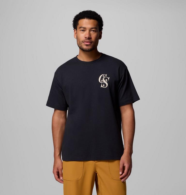 Unisex Wallowa Graphic T-Shirt, Color: Black Heritage Mini, image 3