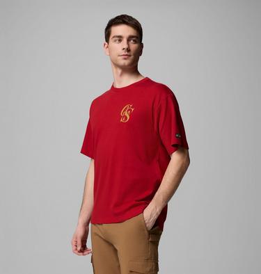 Unisex Wallowa Graphic T-Shirt, Color: Red Dahlia Heritage Mini, image 8