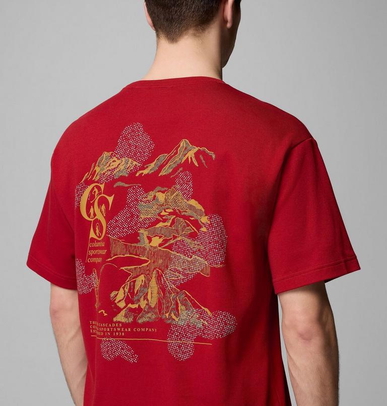 CSC Heritage Graphic Tee, Color: Red Dahlia Heritage Mini, image 6