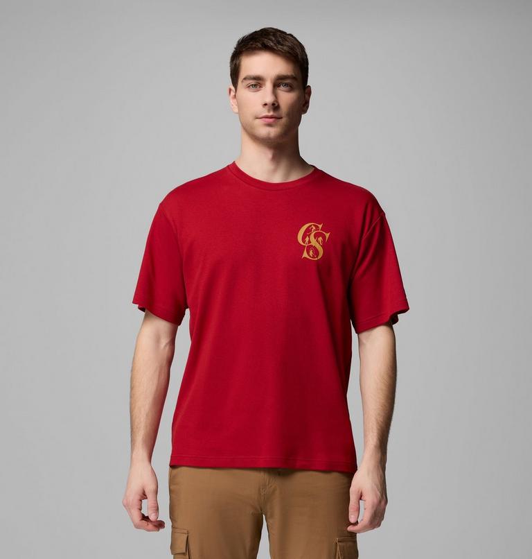CSC Heritage Graphic Tee, Color: Red Dahlia Heritage Mini, image 3