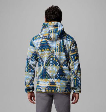 Men's Helvetia Hoodie, Color: Phoenix Blue Geomix, image 3