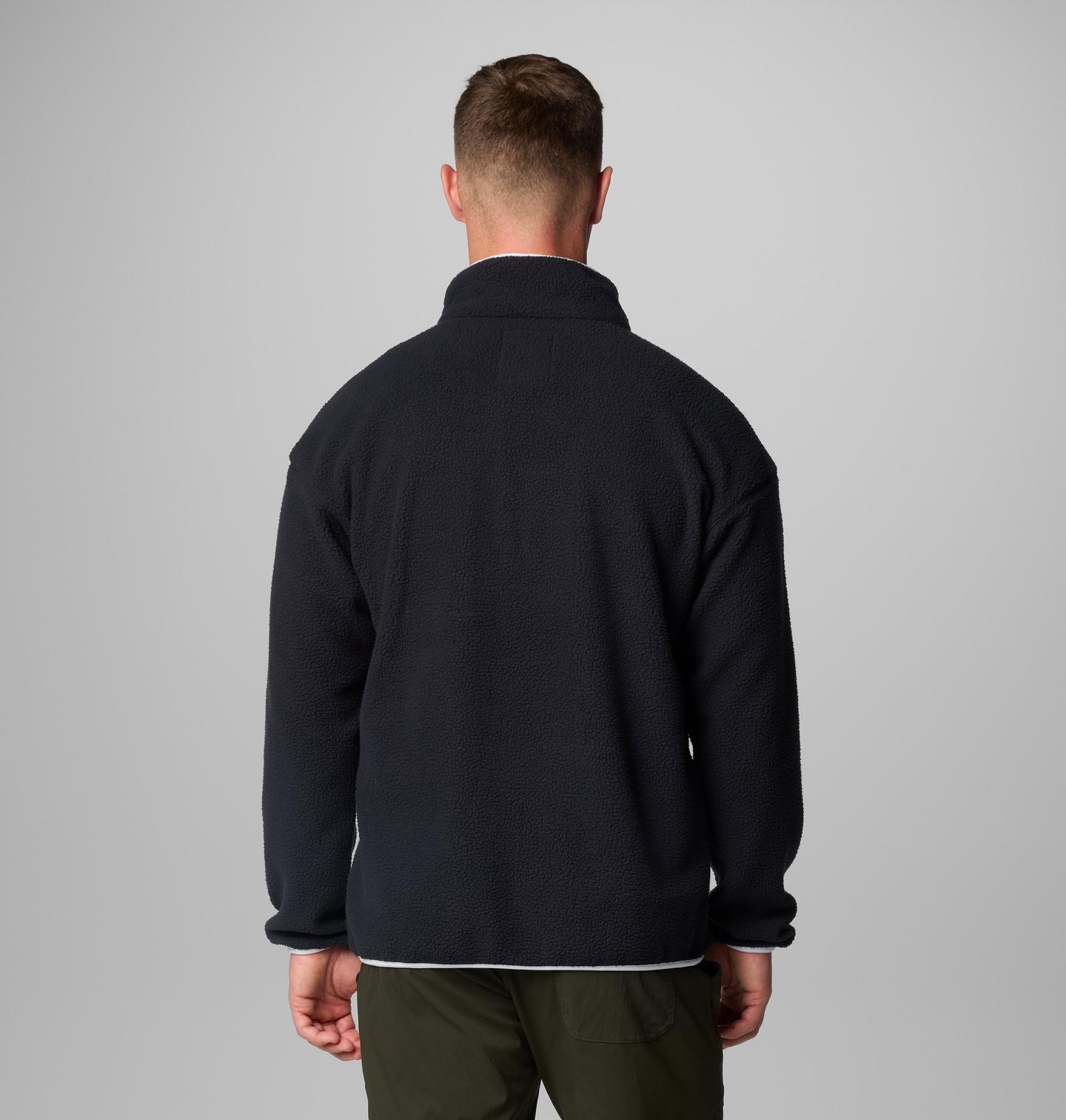 Мужской свитер Columbia Helvetia II Half Snap Fleece Pullover, цвет: Чёрный — фото 2