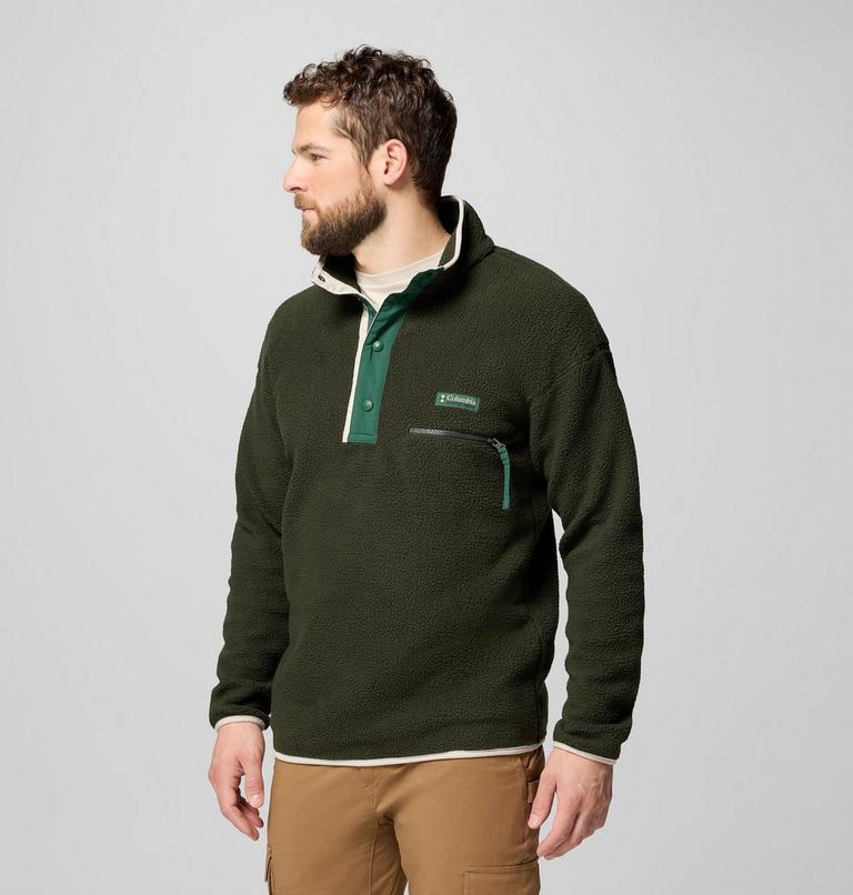 Helvetia II Half Snap Fleece, Color: Greenscape, image 4