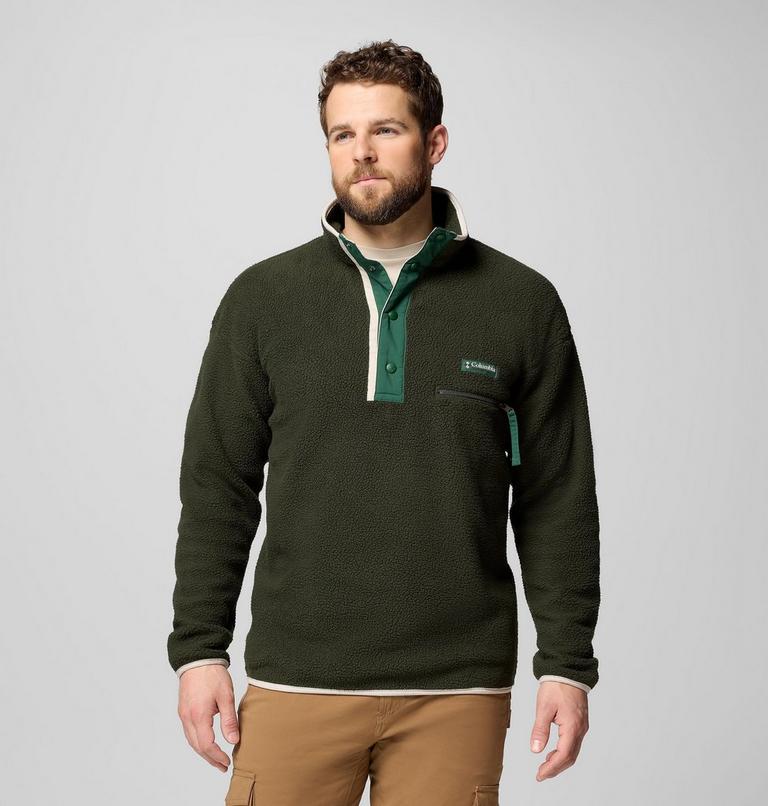 Helvetia II Half Snap Fleece, Color: Greenscape, image 1