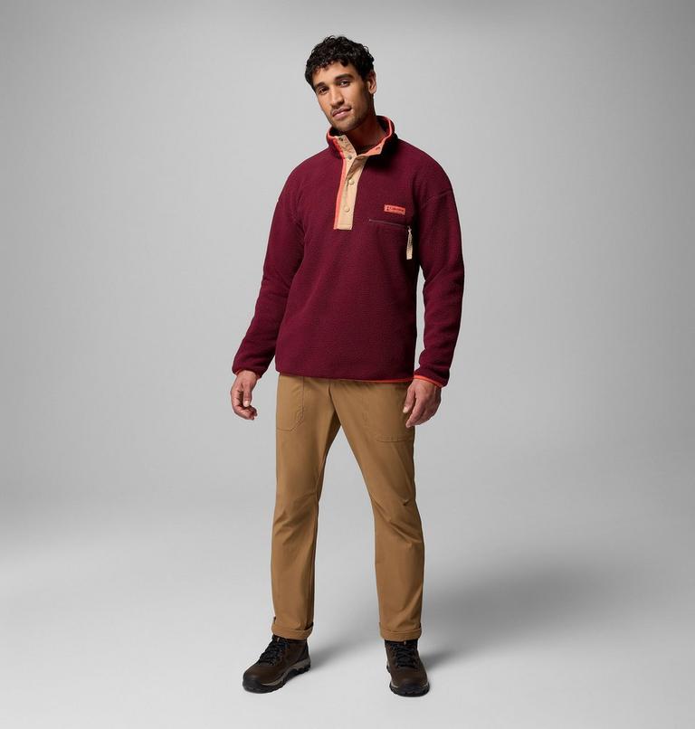 Men's Helvetia Streetwear Fleece, Color: Rich Wine, image 2