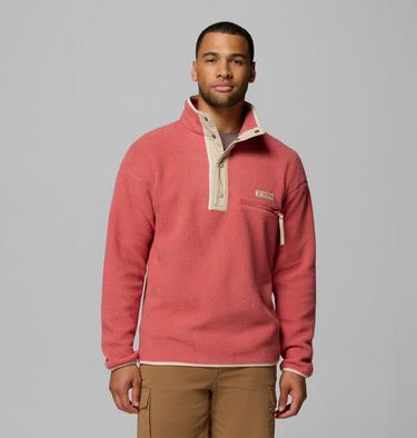 Helvetia II Half Snap Fleece, Color: Washed Red, image 11