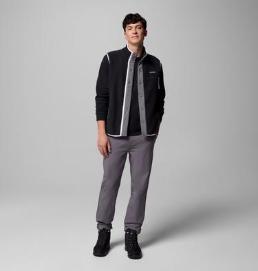 Men's Helvetia Fleece Vest, Color: Black, image 2