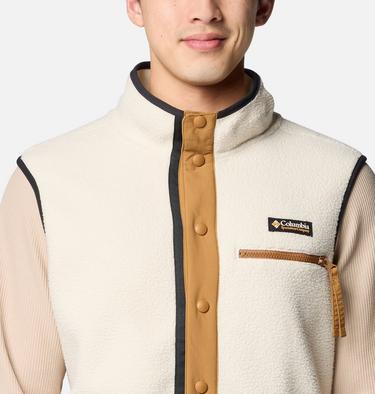 Men's Helvetia Fleece Vest, Color: Chalk, image 4