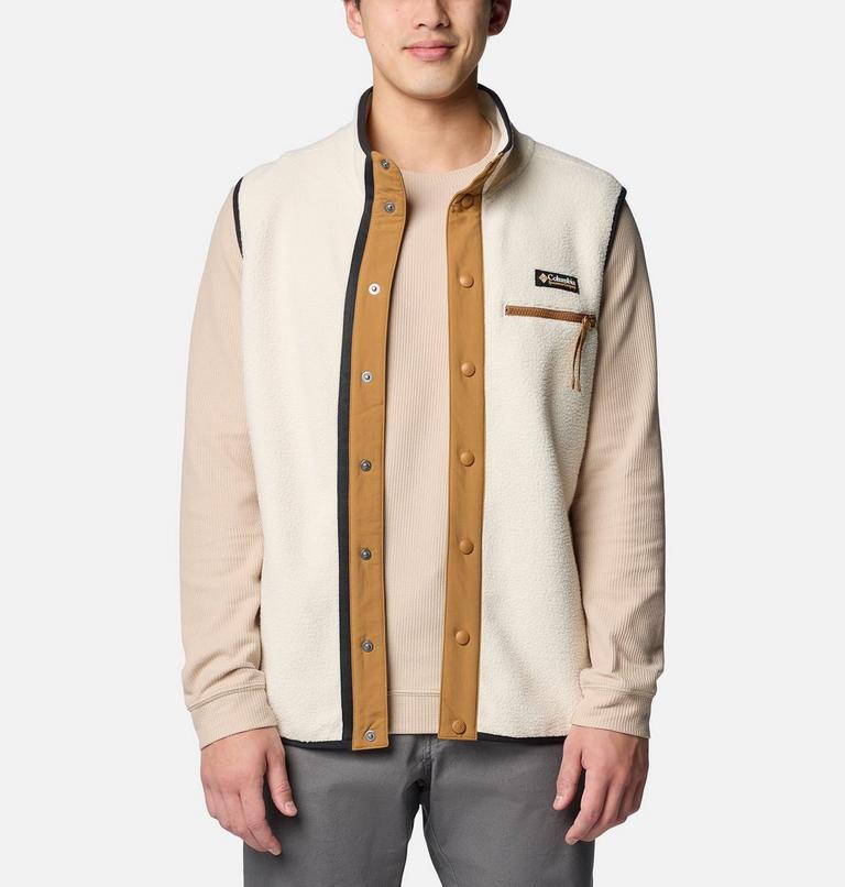 Men's Helvetia Fleece Vest, Color: Chalk, image 6