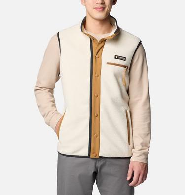 Men's Helvetia Fleece Vest, Color: Chalk, image 1