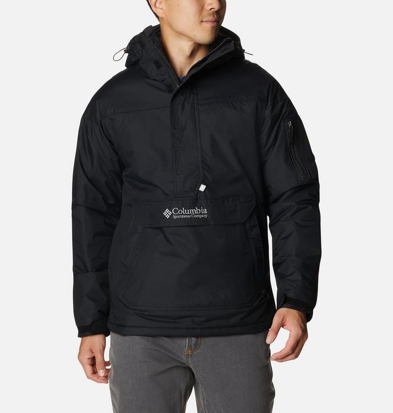 Men's Challenger II Pullover Anorak, Color: Black, image 1
