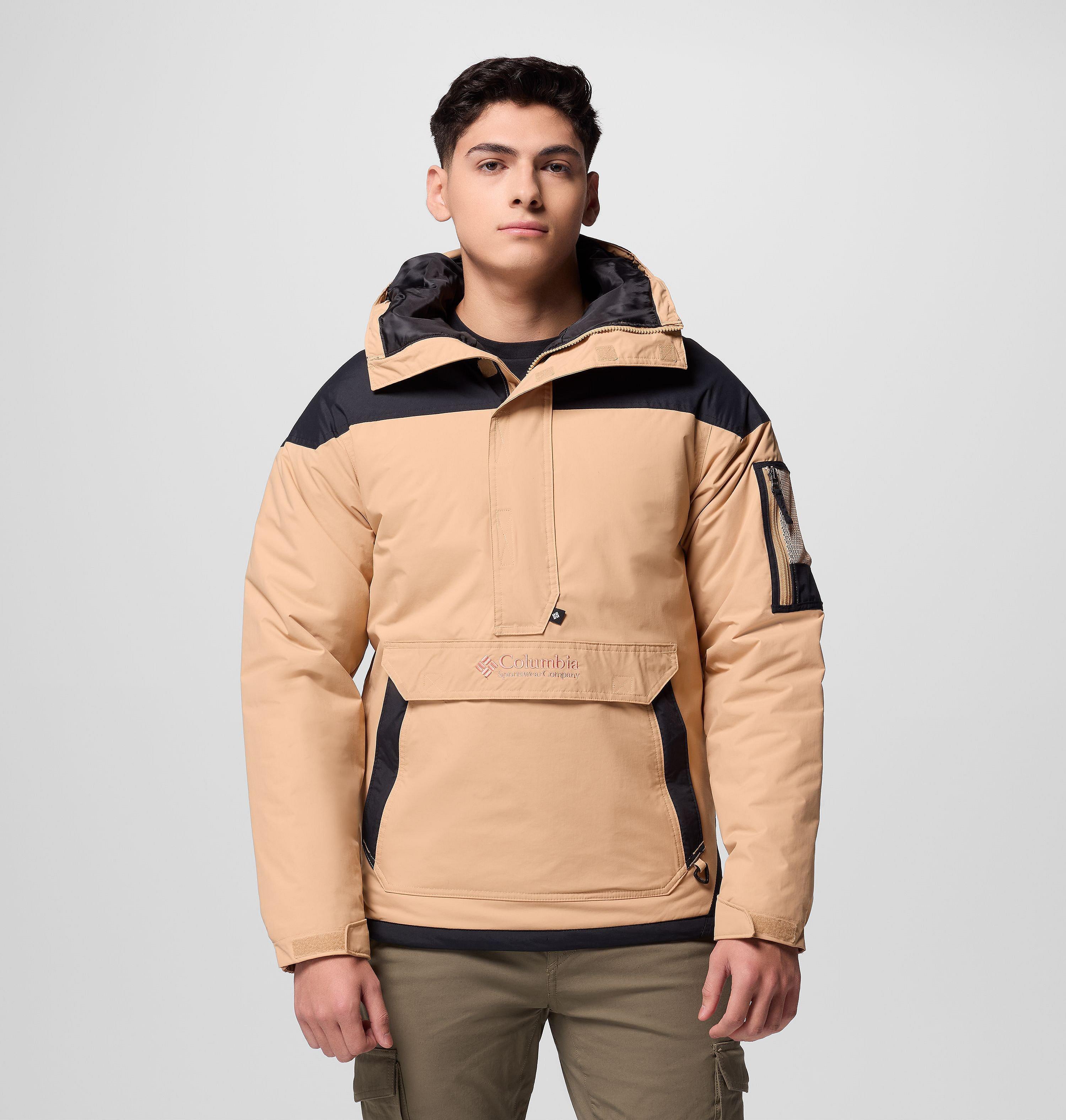 Columbia Sportswear Men's Brown Columbia - Challenger™ Ii Pullover Anorak - Canoe, Black Xxl