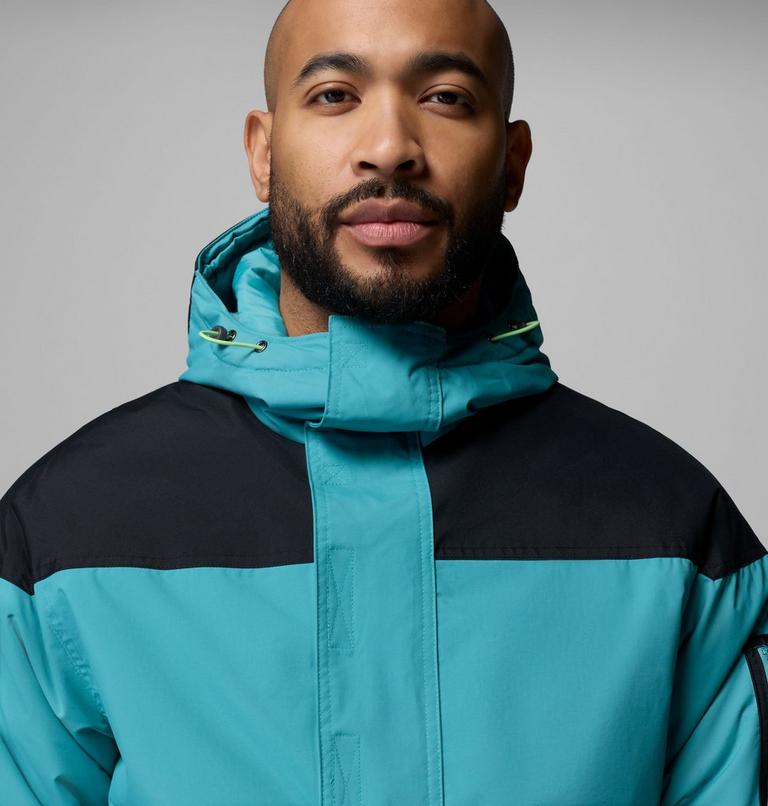 Men's Challenger II Pullover Anorak, Color: Teal, Black, image 6