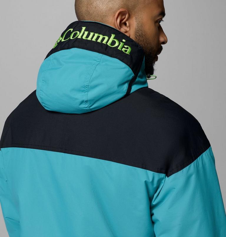 Men's Challenger II Pullover Anorak, Color: Teal, Black, image 7