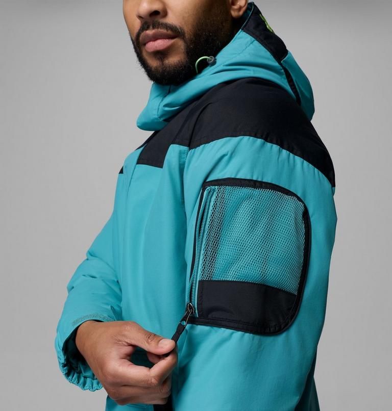 Men's Challenger II Pullover Anorak, Color: Teal, Black, image 8